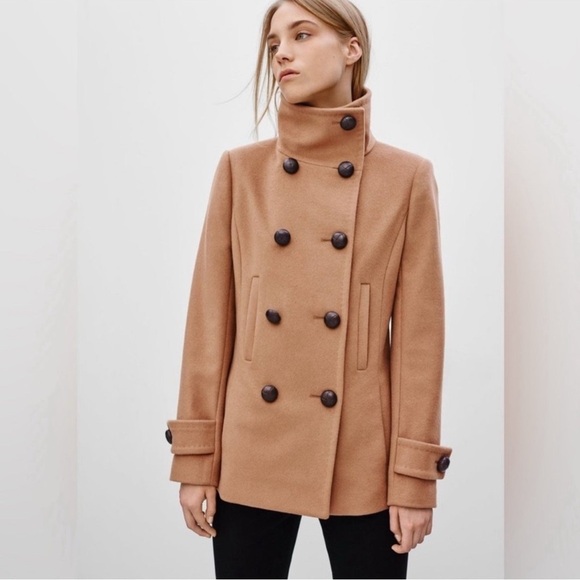 Aritzia Babaton Howell Wool Cashmere Coat in Camel Brown Tan XS - Picture 1 of 8